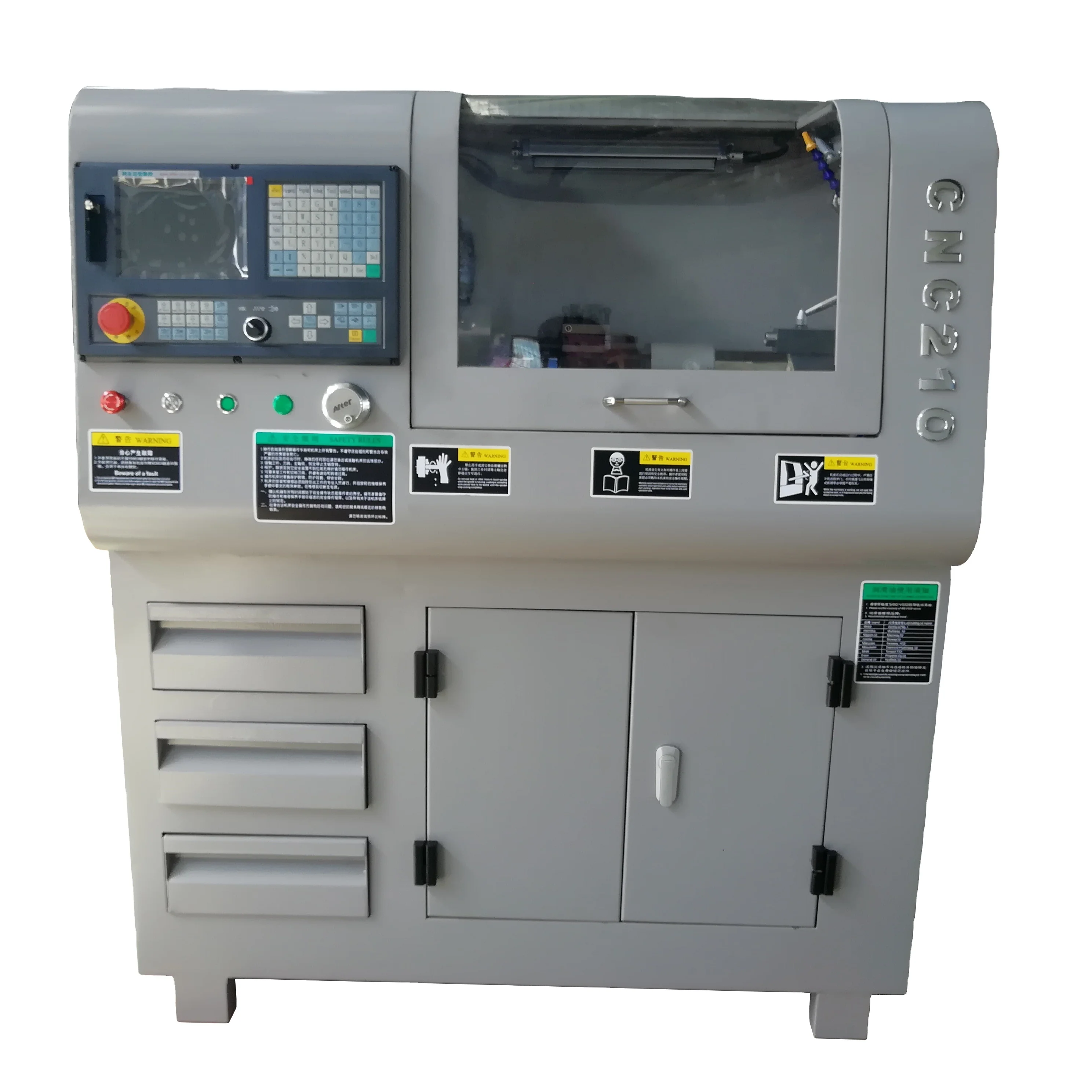  CNC210 мини токарный станок с ЧПУ для хобби и школьного
