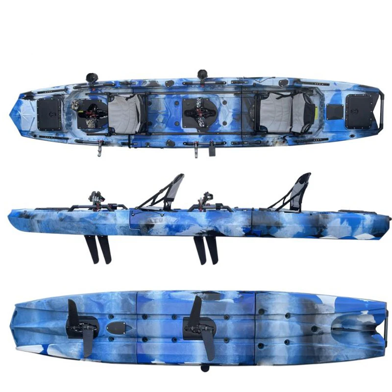 High Quality Plastic Pedal Kayak Fishing Kayak With Propeller Canoe Plastic Pedal Canoe For Sale
