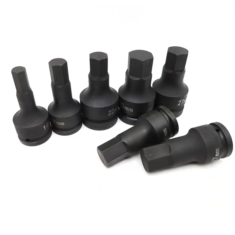 3/4 Inch Drive 19mm Hex Deep Bit Socket Wrench Hexagonal Allen Key Bits Long Type Drive Hexagon Bit Socket