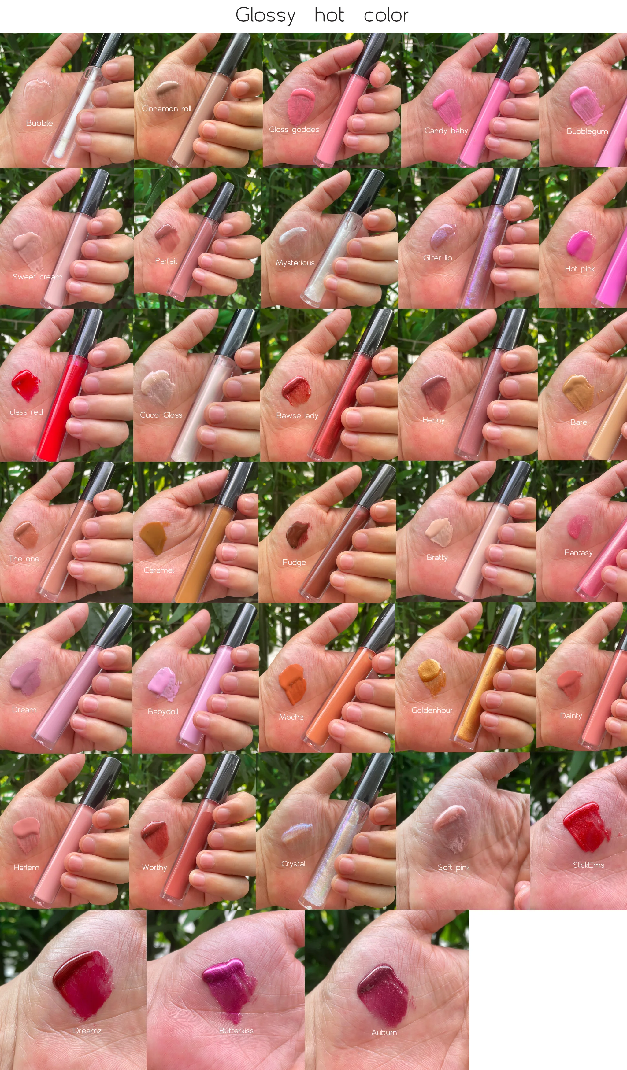 Custom Private Label Cosmetics High Pigment Shimmer Shiny Vegan Liquid Glitter Makeup Lip Gloss