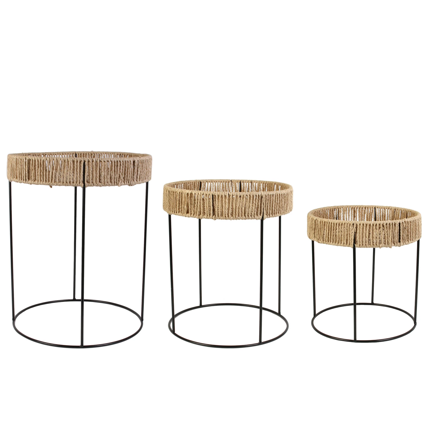 Stackable Metal Paper Nature 3 Pcs Home Furniture Coffee Table Modern Coffee Table Living Room Design Coffee Tables