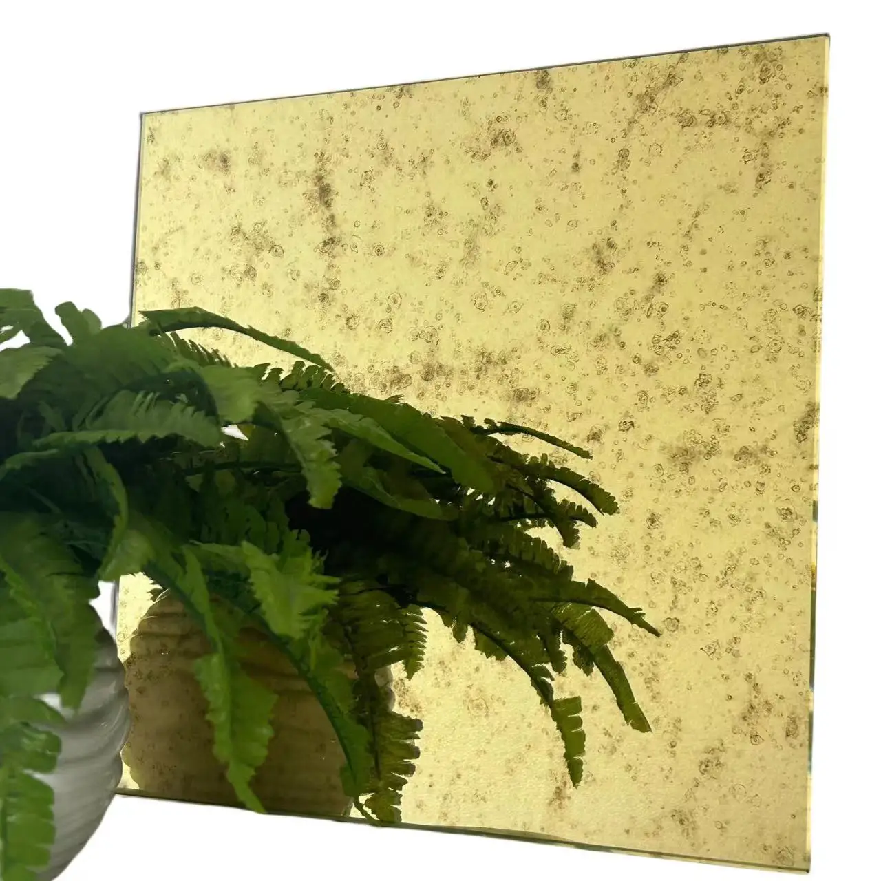 A-1 Golden antique mirror glass made by manufacturer for Interior decoration wall mirror glass
