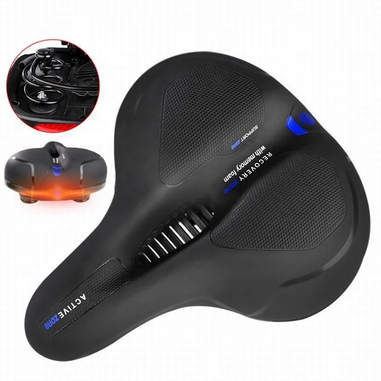 WHEEL UP Reflective Design Thick And High Elasticity Saddle Bike Bicycle Saddle Soft
