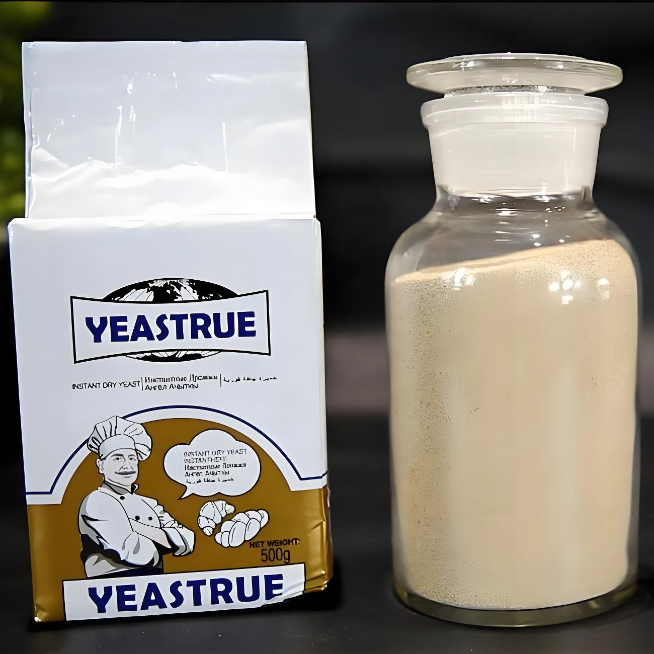 High active instant dry pastry dough bread improver baking fermentation yeast power 500g 125g high sugar supplier for swelling