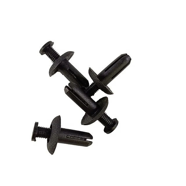 90505-SL0-003 Black PA66  nylon  auto push screw type retainer  rivet clip