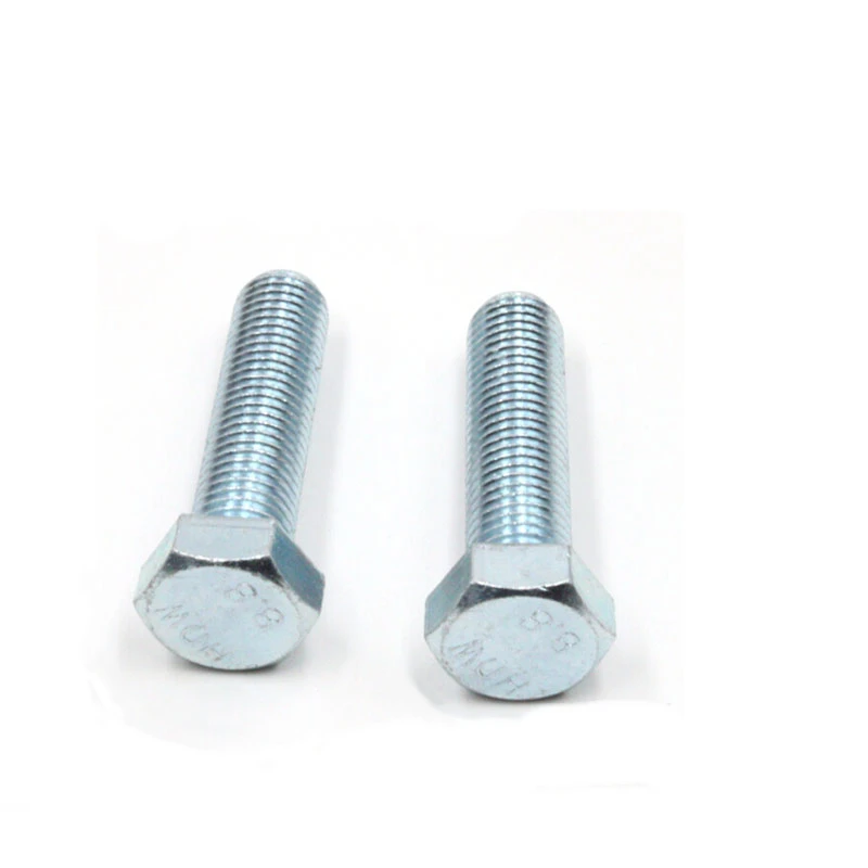 HOT SALE DIN933 DIN931 Grade 8.8 10.9 12.9  ASTM A325 High Strength ZINC BLACK Hot Dip Galvanized Hex Bolt