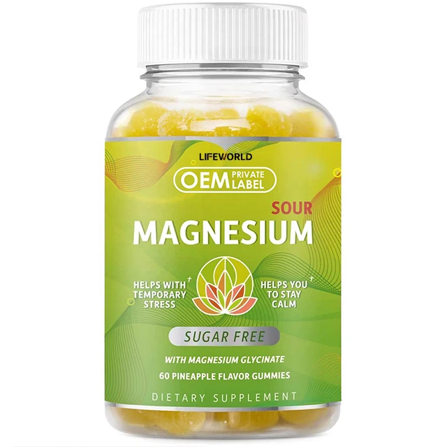 High Absorption Supports Muscle Recovery Heart And Bone Health Gummy Bears Magnesium Citrate Gummies For Adults Kids