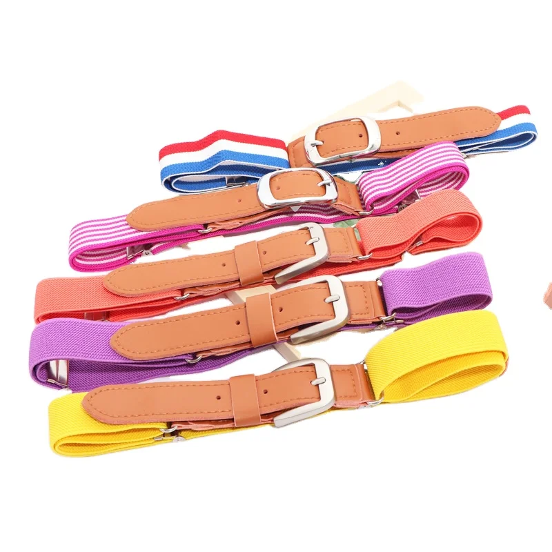 Детский тонкий новый стиль с украшением юбки универсальные модные брюки Студенческая Корейская версия корсет плетеный ремень