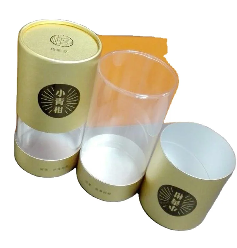 Cylinder colorful round paper tube paper box for tea packaging
