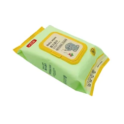 Stock Brand Product Natural Cotton factory price low MOQ wholesale cleansing 80pcs baby wipes