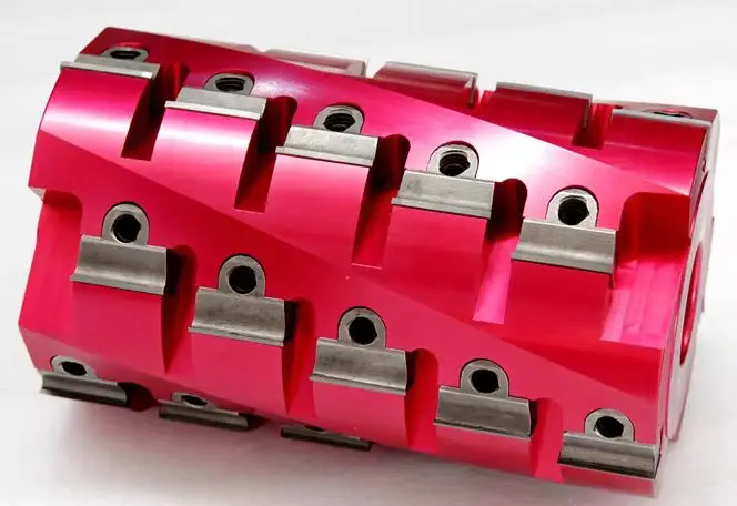 125x40xh120 Direct Heavy Cut Spiral Knife Shaft Helical Cutterhead Planer For Solid Wood Processing