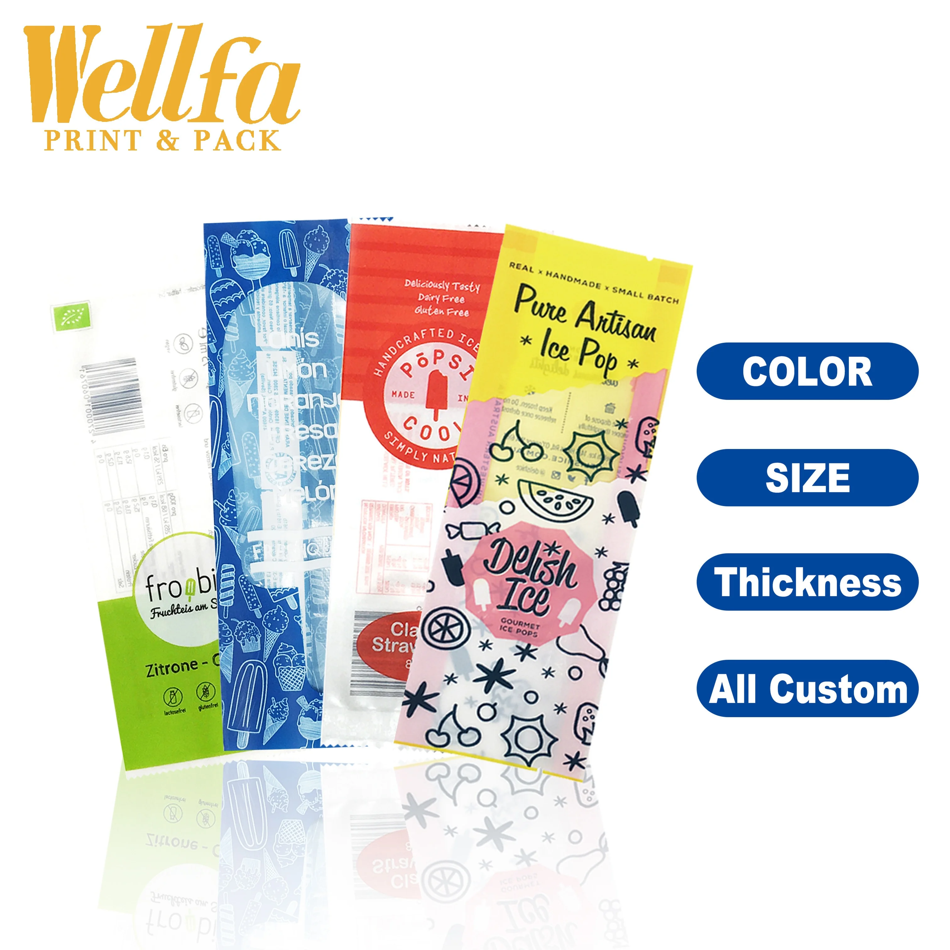 Фабричная фольга для шоколадного мороженого