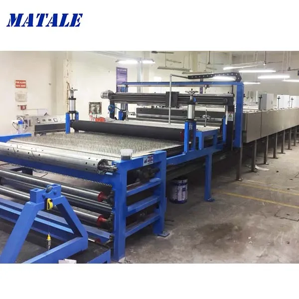 
Piece by piece gel foam carpet latex coating production line 