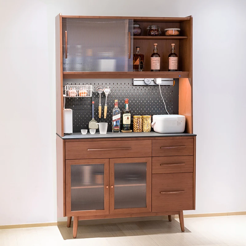 Лидер продаж завод AiLiKEA многофункциональный бамбуковый шкаф для чайного шкафа