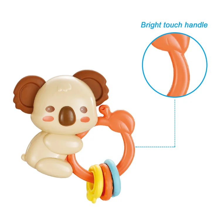 0-12 month montessori educational baby soft sensory teether chew teething toy shaker rattle