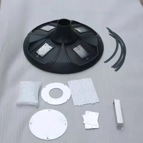 Gloss New Outdoor Waterproof 30w 40w 50w Aluminium Outdoor Lamp Parts Solar Energy Led Light Housing Street Light Shell