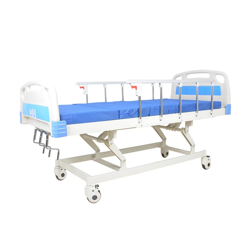 Three Functions Cranks Shaft Mechanical Hospital Bed Three Movements Elderly Care Nursing Bed