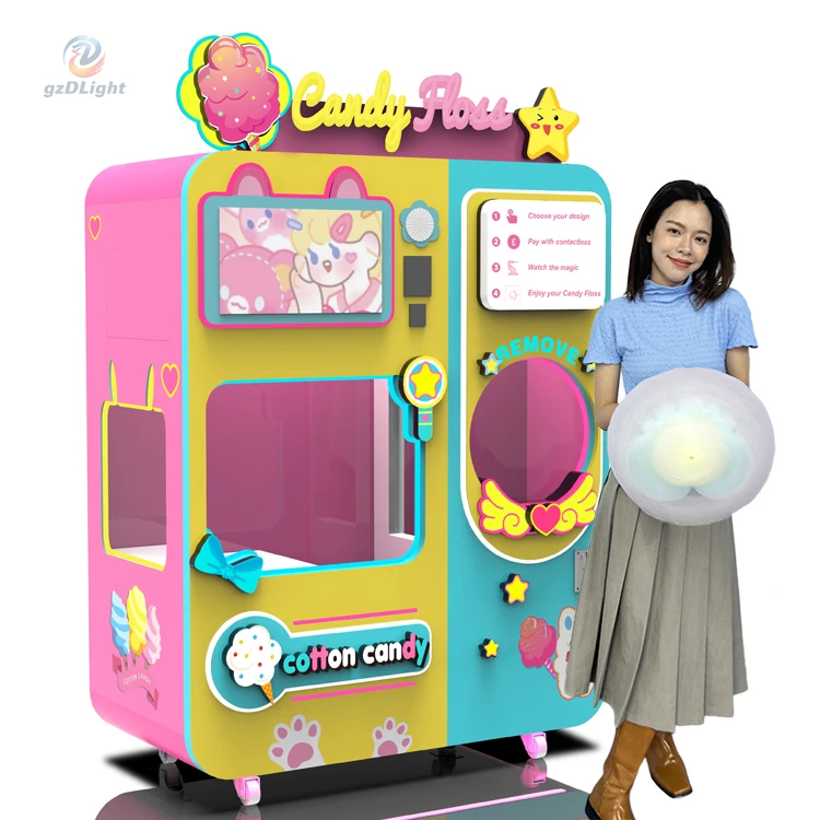 Factory Wholesale Cotton Candy Machine Mini Commercial Snack Food Processing Equipment