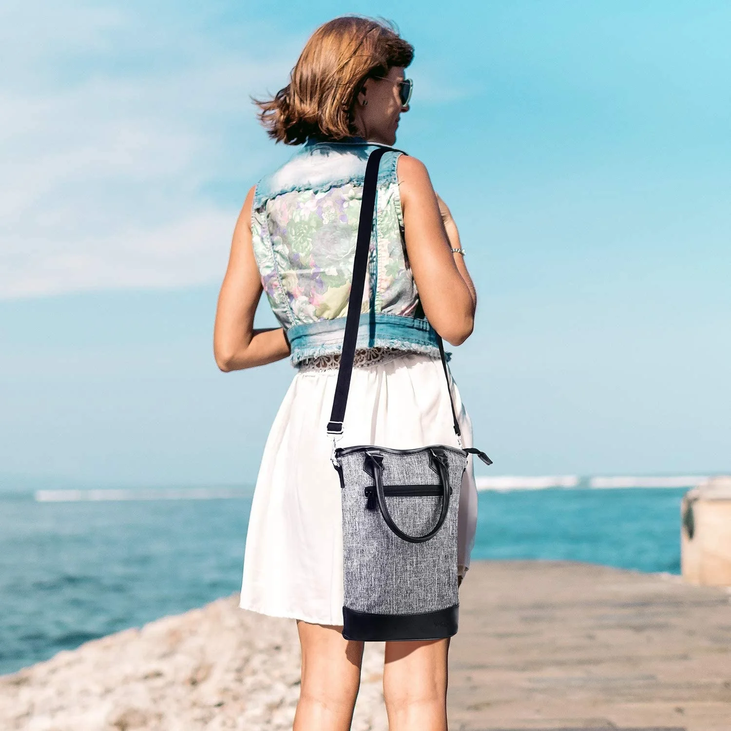 
2 Bottle Wine Carrier Bag Tote Insulated champagne tote bag Waterproof picnic BOX wine cooler bag 