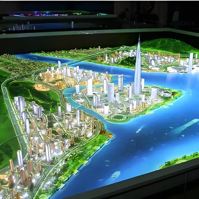 Hot Selling 3D Architectural Models for Exhibition Scale Estate House Custom City Miniature Trees City Planning Miniature Design
