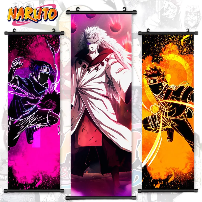 40Styles Hokage Akatsuki Hanging Scroll Posters Kakashi Uchiha Itachi Sasuke Wallscroll Anime Wall Scrolls