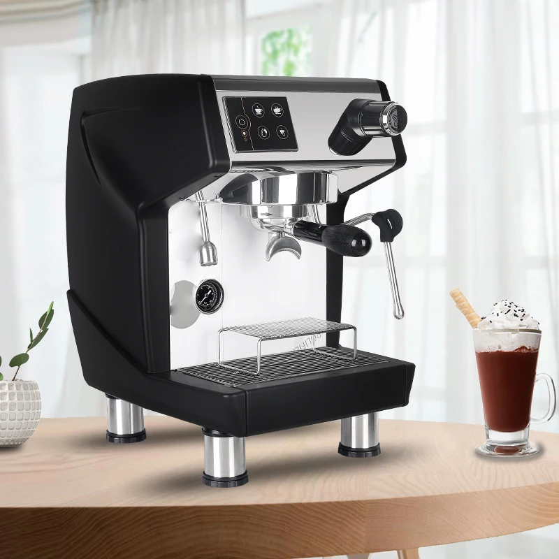 Commercial 2 Cup Stainless Steel Dual Pipe Coffee Maker Expresso Milk Frother