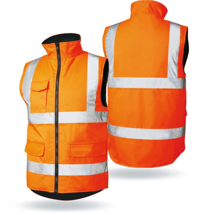 ENISO20471  Hi-vis  safety  polar fleece warm windproof jacket with pockets
