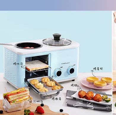 
Pengfaies New portable automatic breakfast machine household electric 3 in 1 breakfast maker 