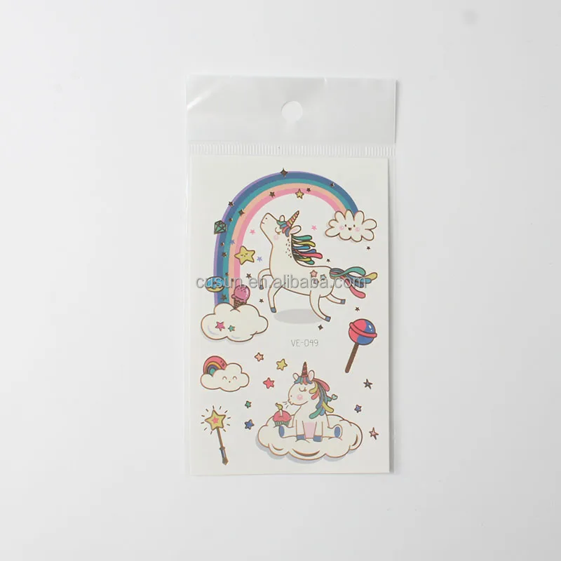 wholesale cartoon tattoo stickers for kids funny water transfer temporary tattoos for kids