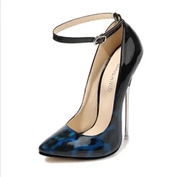 2022 Amazon Top Seller Plus Size Women Candy Color High Stiletto Heels For Women Leopard Sexy Heels High Heels