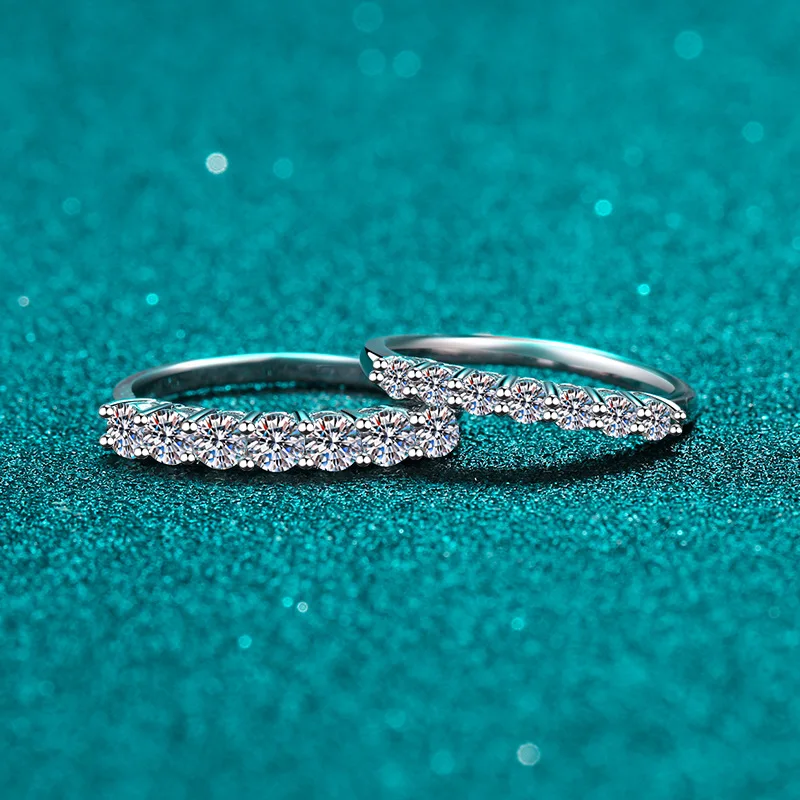 AZ068 Customized 2-2.5 Grams 18k Real Gold Rose Gold Ring Round Brilliant Cut Moissanite Diamond Engagement Wedding Ring