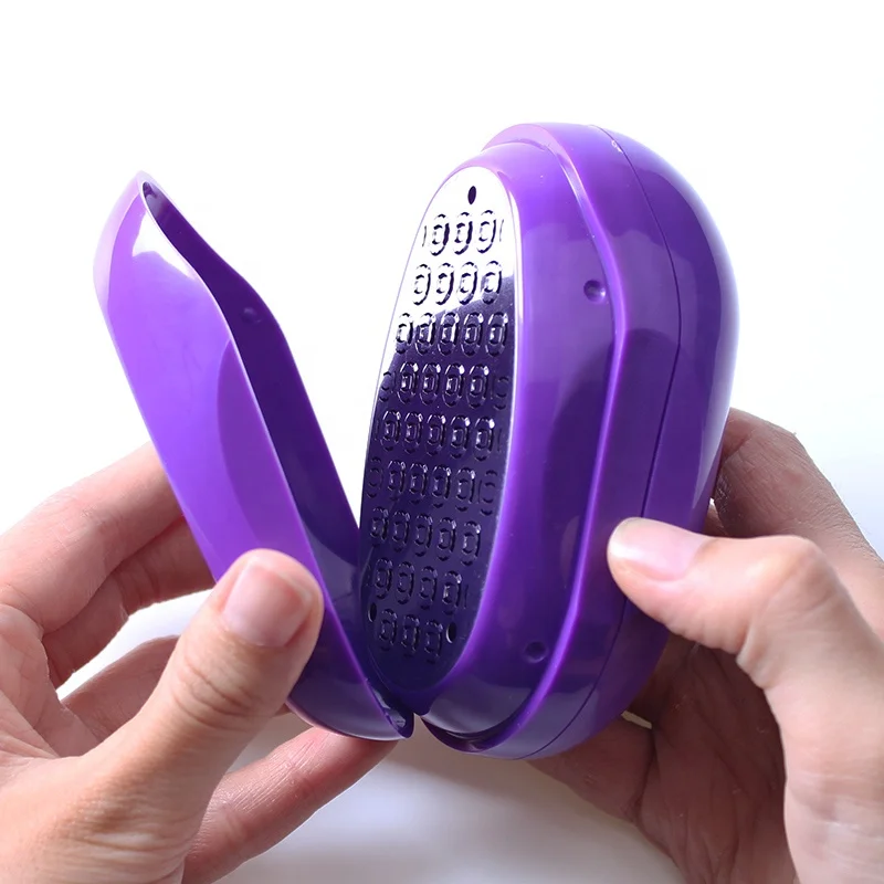 Cona  removable oval egg shape foot file feet care tools dead skin remover foot rasp