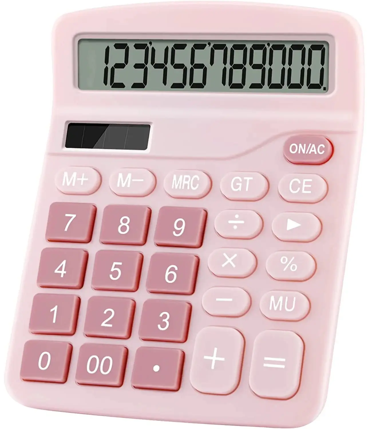 Office Desk Calculator Cute Calculator for Kids 12 Digits Battery Dual Power Financial Calculator