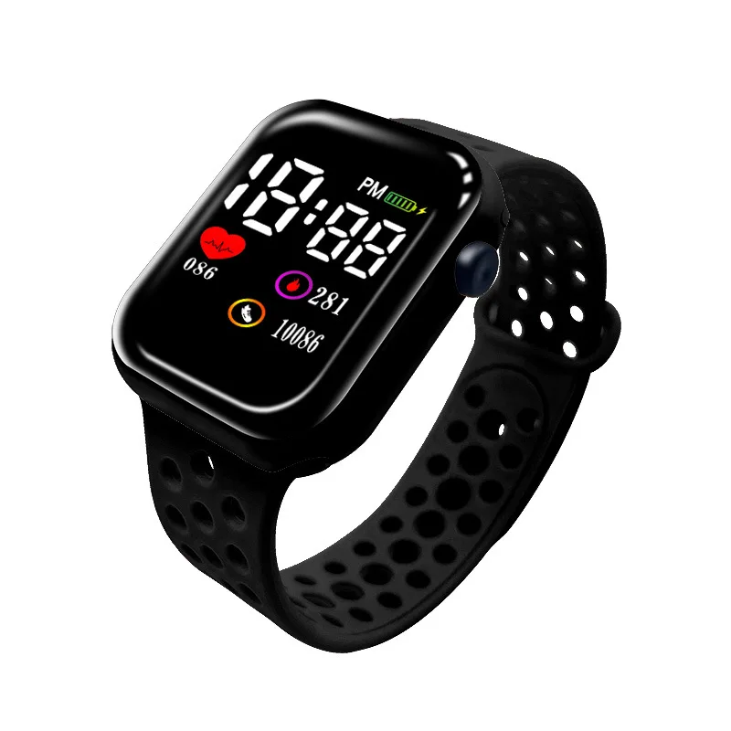 Fashion Boys Square LED Sports Watches Digital Watch For Men