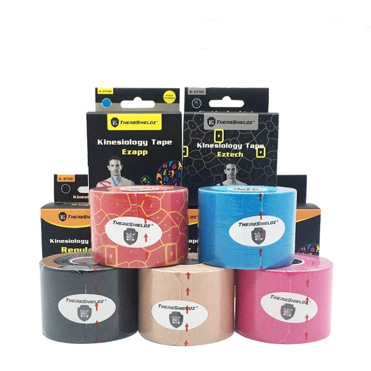 Кинезиологическая лента, предварительно вырезанные рулоны Y-образной ленты, спортивная лента премиум-класса обеспечивает поддержку и стабильность области назначения