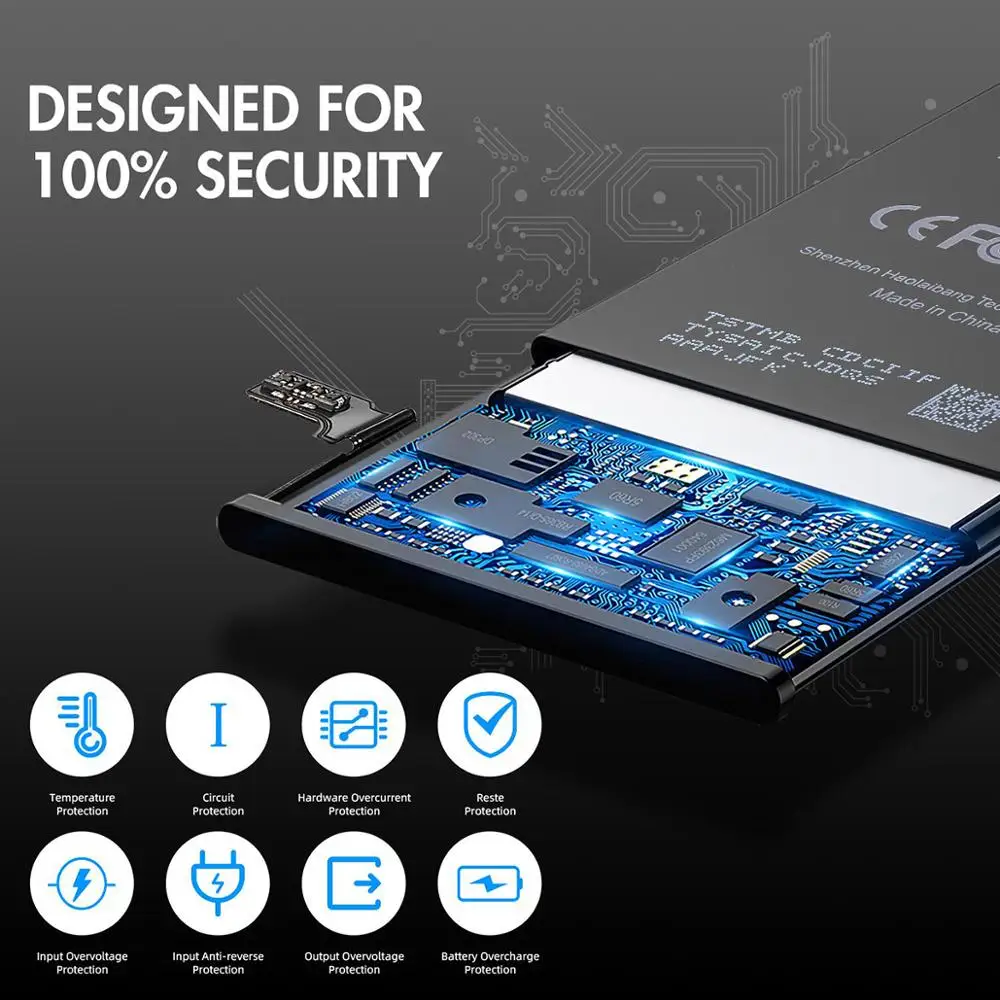 Genuine GB/T 18287-2013 Cell Phone Battery Replacement OEM 0 Cycel Battery For iP8