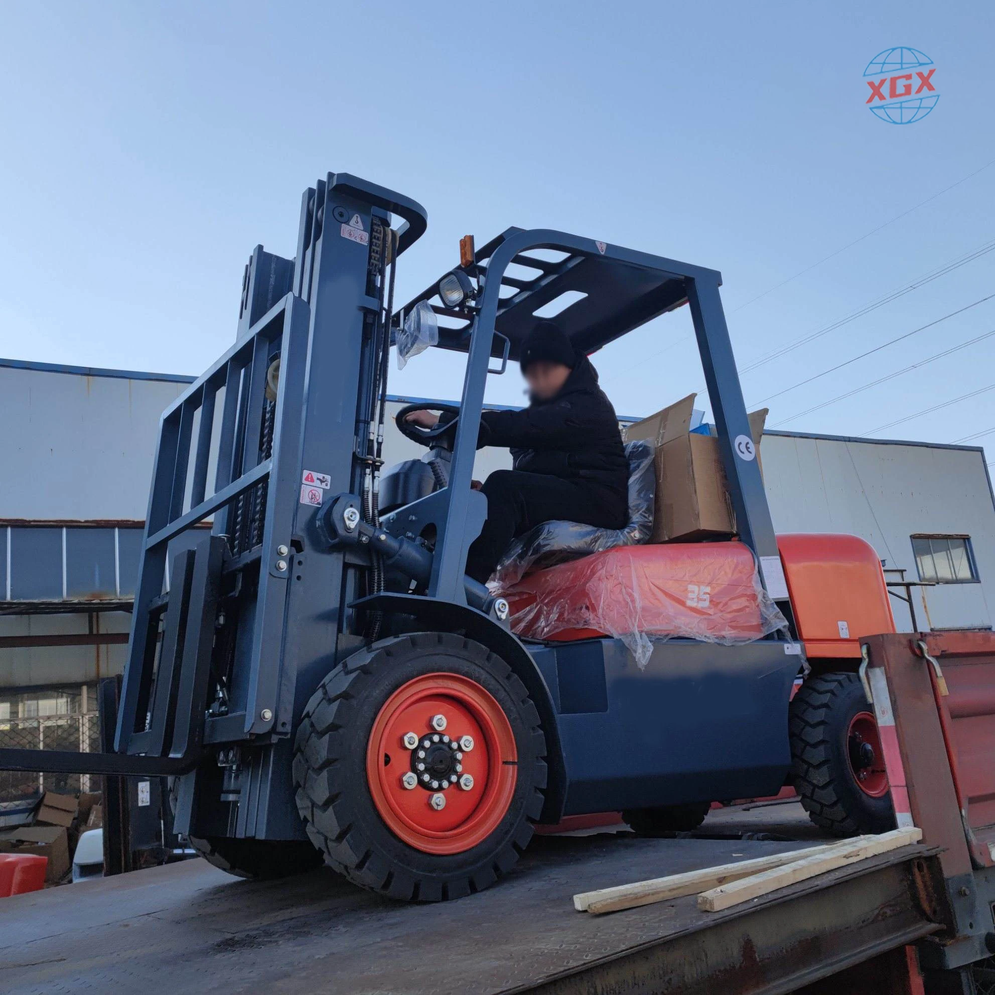 4Wd Agricultural Off-road forklift Truck 2 Tons 4X4 diesel forklift Truck