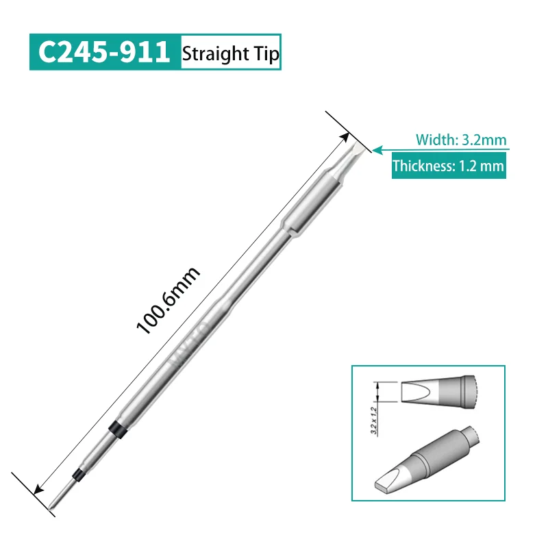 Myto New product C245 Series 911 straight Cartridge tip for T245 Handpiece T245-A - General Purpose Handle