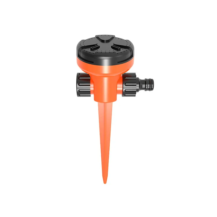 Garden Plastic Watering Irrigation Lawn Sprinkler Equipment With Spike