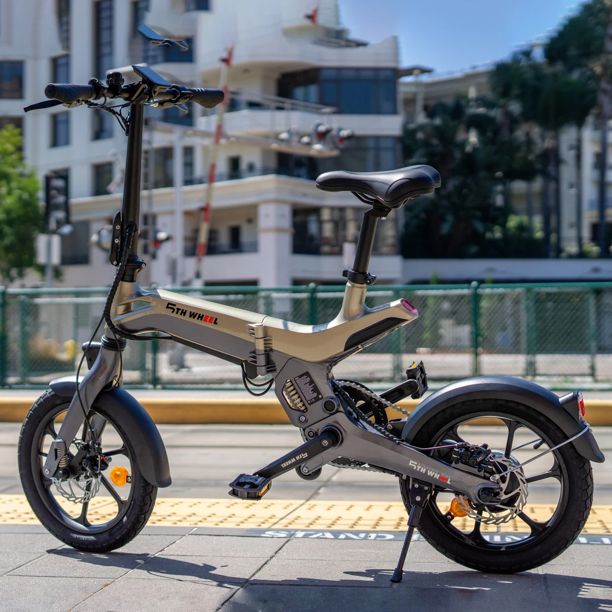 5thWheel EB04 Eu Warehouse 2 Wheels 350w Foldable E Bike 20 Inch Battery 36v Folding E Bike Bicycle