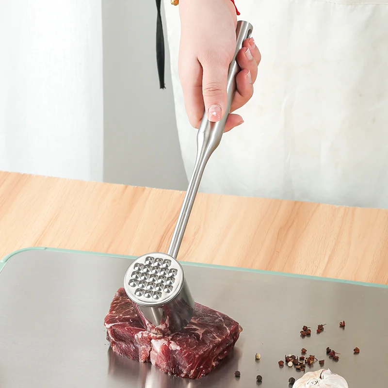 Kitchen Meat Tool Stainless Steel Meat Tenderizer Hammer
