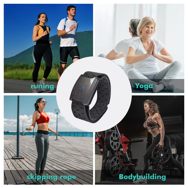 New Design Heart Rate Monitor Armband IP67 Ble ANT+ Optical Heart Rate Arm Band