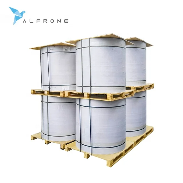 Self Adhesive PP Synthetic Paper Sticker Label Material Top Coated Custom Size for Printing Waterproof Jumbo Roll