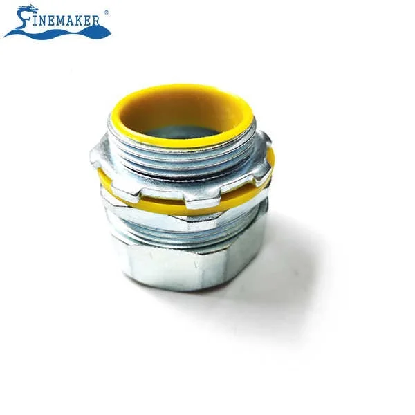 15mm 1/2 Inch Hexagonal Thread Straight Liquid Tight Flexible Conduit Connector