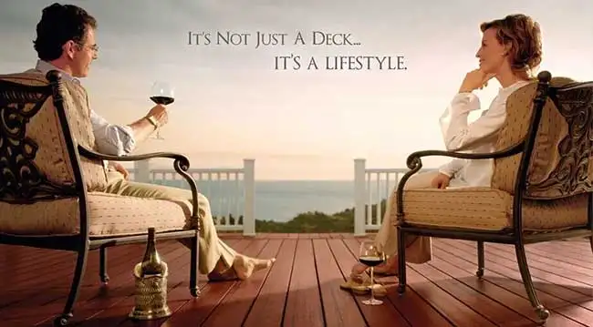 Outdoor Synthetic Wood Plastic Composite WPC Decking