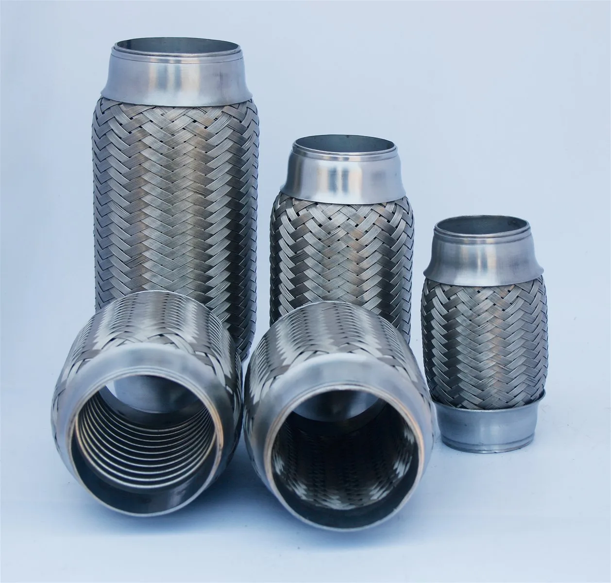 Stainless Steel Exhaust Pipe Clamp-on Flexi Tube Joint Flexible Steel Wire Braiding Pipe Mufflers