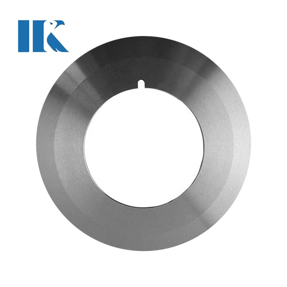 Custom Tungsten Carbide Circular Slitting Blade Set Top And Bottom Slitter Knife Blade
