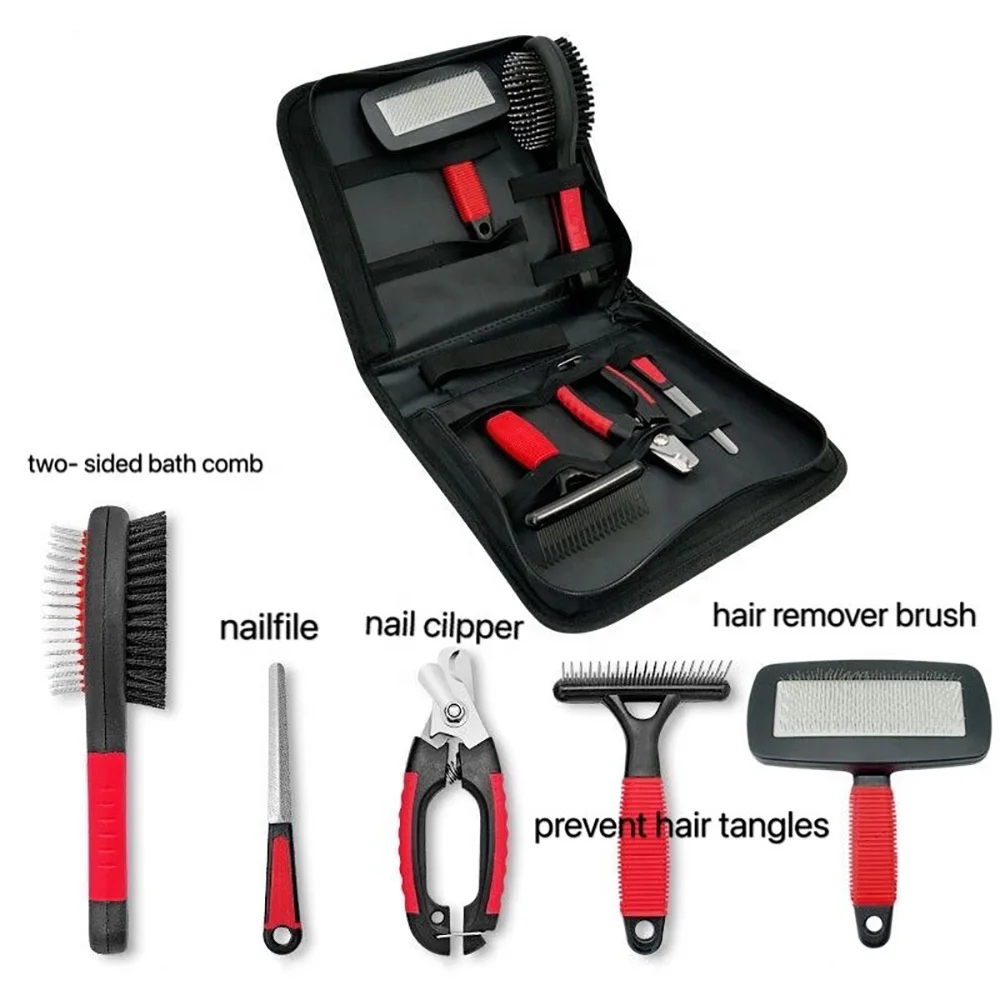 Pet Grooming Kit Box Set Flea Dog Comb Pet Deshedding Pet Grooming Tools
