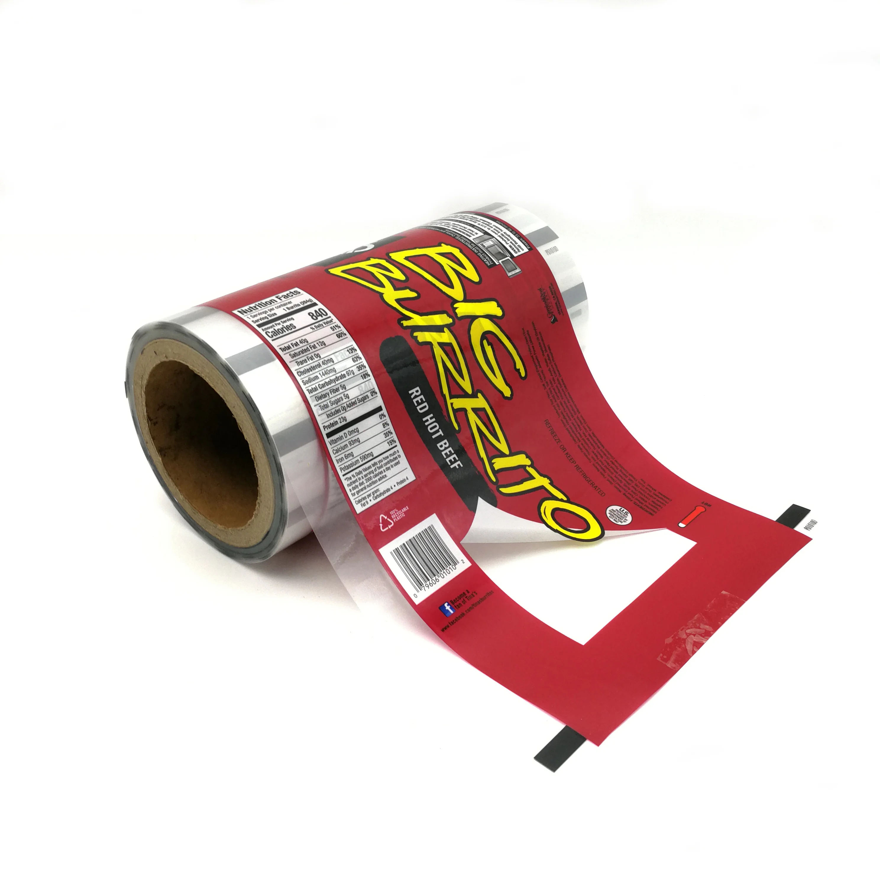 2021 Hot Selling PET/VMPET/PE Laminated Material Snack Nut Packaging Food Grade Plastic Film Roll