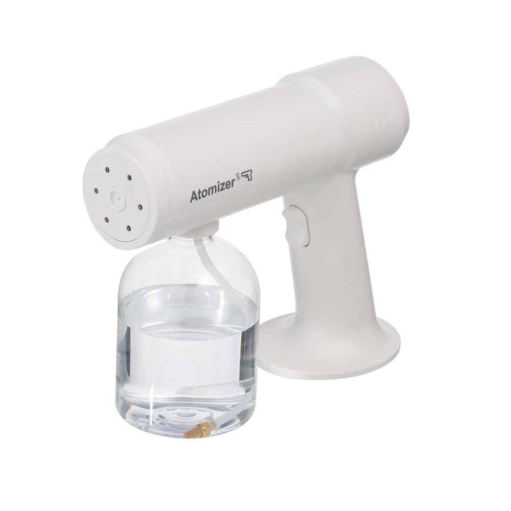 
Hot Sales Model Handheld Rechargeable Sanitizer Spray Machine Large Capacity Automatic Ultraviolet Nano Spray Gun 
